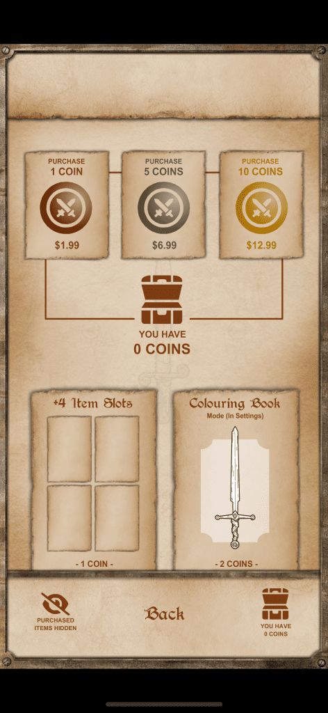 app for RPG equipment